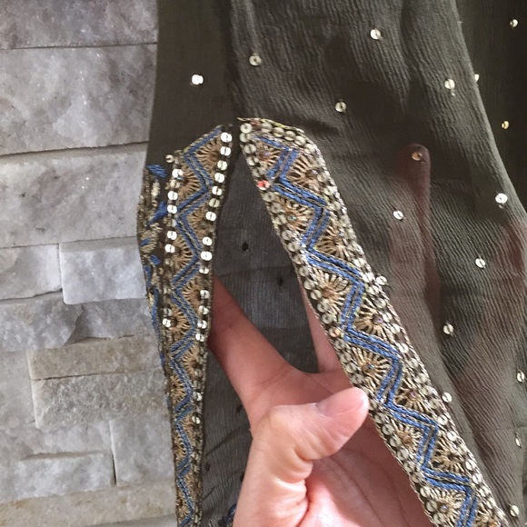 Vintage Lotta Stensson Silk Hand Emb Tunic S - Picture 6 of 8